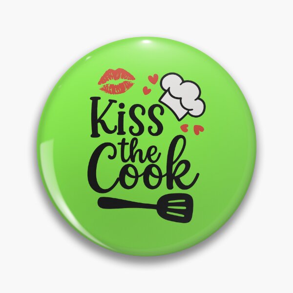 Item preview, Kiss the Cook. Funny Kitchen Quote. Cute Design For Foodies & Kitchen Lovers  designed and sold by DesignHouse07.