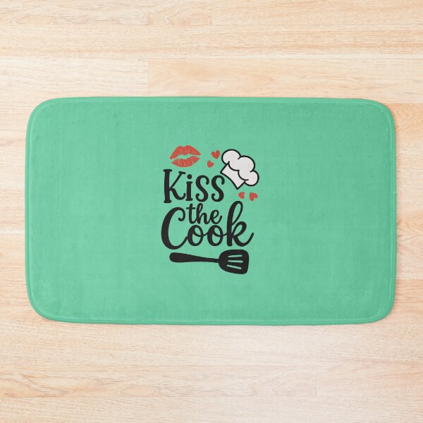 Item preview, Kiss the Cook. Funny Kitchen Quote. Cute Design For Foodies & Kitchen Lovers  designed and sold by DesignHouse07.