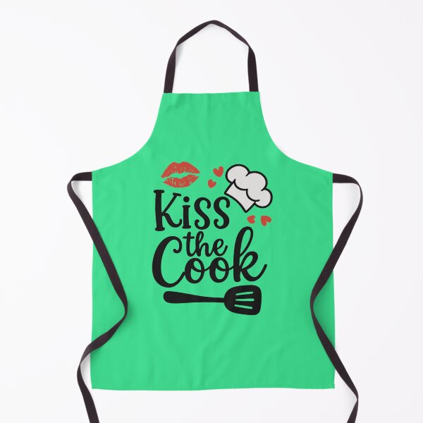 Item preview, Kiss the Cook. Funny Kitchen Quote. Cute Design For Foodies & Kitchen Lovers  designed and sold by DesignHouse07.