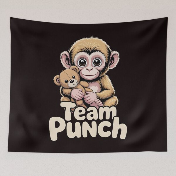 Item preview, Team Punch – Japan Zoo Baby Monkey Macaque Cute Art designed and sold by Redgiant87x.