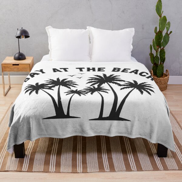 Item preview, Day at the Beach Palm Tree Sticker – Tropical Summer Vinyl Decal Design designed and sold by Design-Pro-21.