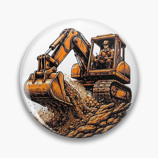 Item preview, Woodcut Heavy Equipment Operator Graphic designed and sold by LightPrintsCo.