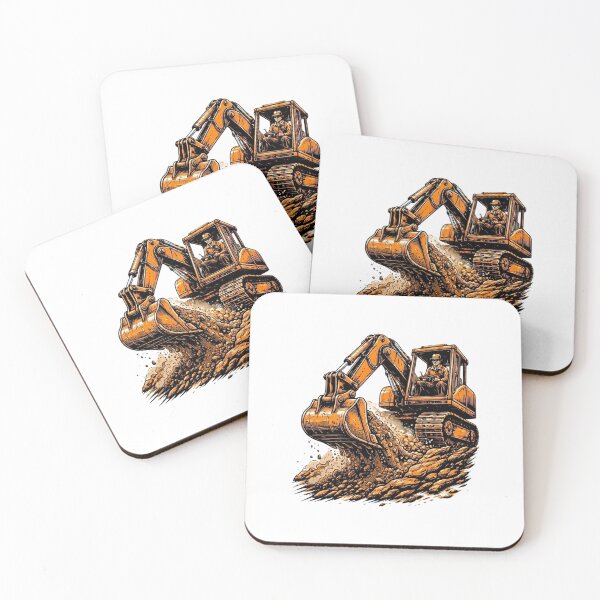 Item preview, Woodcut Heavy Equipment Operator Graphic designed and sold by LightPrintsCo.