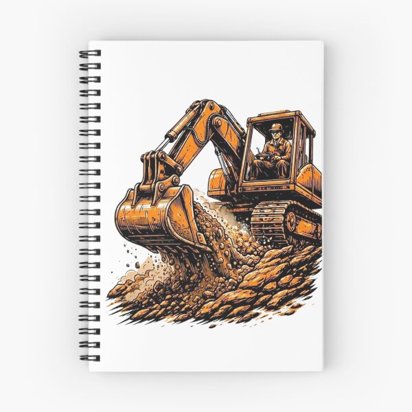 Item preview, Woodcut Heavy Equipment Operator Graphic designed and sold by LightPrintsCo.