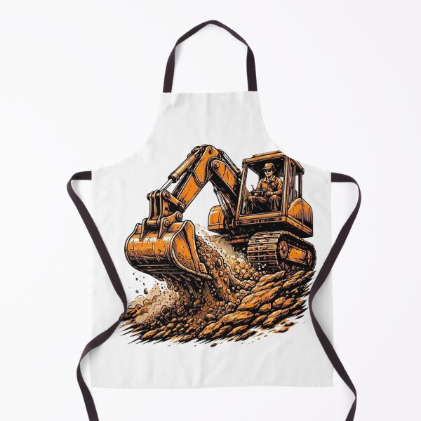 Item preview, Woodcut Heavy Equipment Operator Graphic designed and sold by LightPrintsCo.