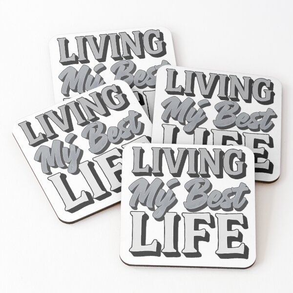 Item preview, Ironic Living My Best Life Retro Typography designed and sold by etuvibes.