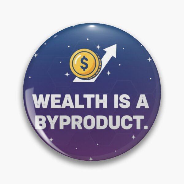 Item preview, Wealth Is A Byproduct Success Galaxy Sticker designed and sold by Scro-Ciob-Shop.