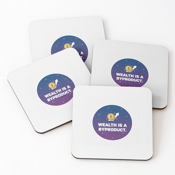 Item preview, Wealth Is A Byproduct Success Galaxy Sticker designed and sold by Scro-Ciob-Shop.