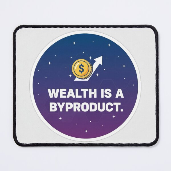 Item preview, Wealth Is A Byproduct Success Galaxy Sticker designed and sold by Scro-Ciob-Shop.