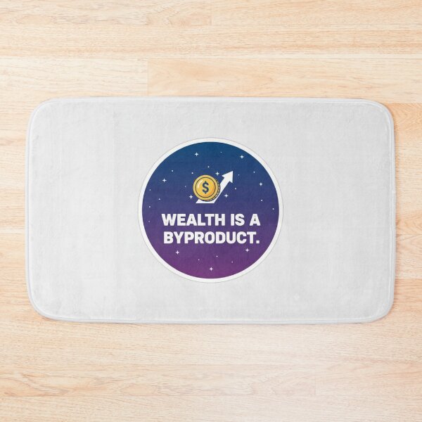 Item preview, Wealth Is A Byproduct Success Galaxy Sticker designed and sold by Scro-Ciob-Shop.