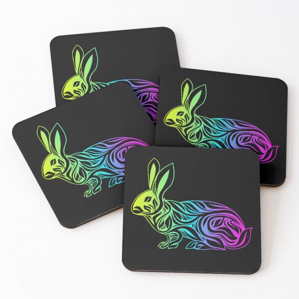 Item preview, Rainbow Spring Floral Easter Bunny  designed and sold by LindonFlow.
