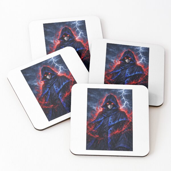 Item preview, Stormborn Shadow – Crimson Eye Dark Mage Anime Art designed and sold by Anshugoyal.