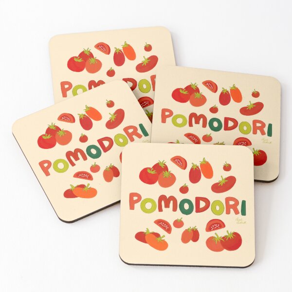 Item preview, Hand Drawn Italian Roman Pomodori Tomato Classic Mediterranean Art designed and sold by Carrie Cantwell Art.