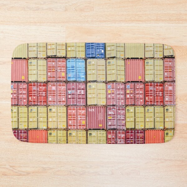 Item preview, Colorful Stacked Shipping Containers Pattern designed and sold by Arturo Daniel Garcia Palomo.