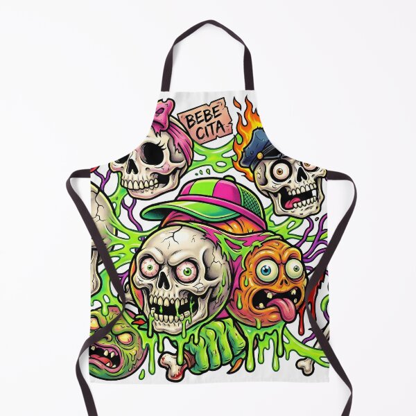 Item preview, Bebecita Skull and 420 Eye - Grotesque Street Art Collage designed and sold by elglotonmusical.