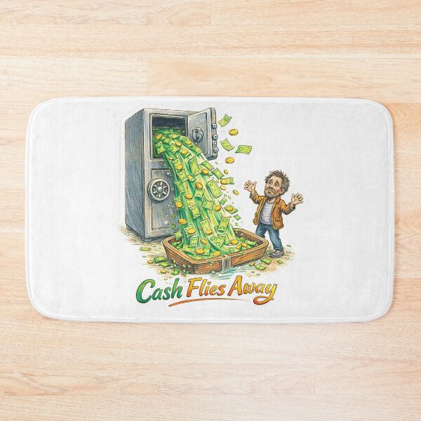 Item preview, Cash Flies Away – I'm Too Old Sticker designed and sold by Felixuss.