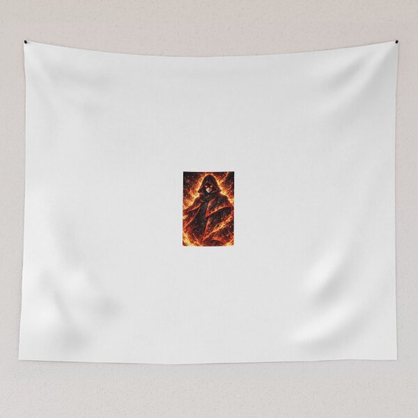 Item preview, Inferno Shadow – Crimson Flame Dark Mage Anime Art designed and sold by Anshugoyal.
