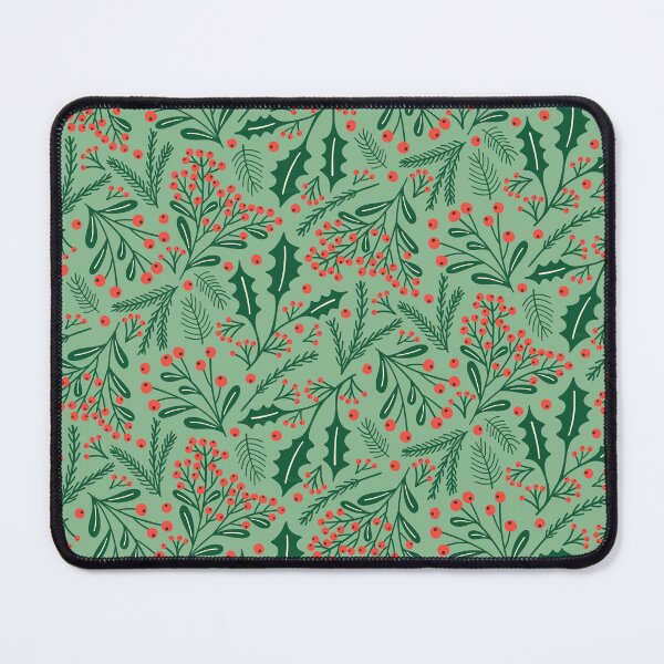 Item preview, Winter Holiday Floral Pattern - Christmas Botanical designed and sold by Carrie Cantwell Art.