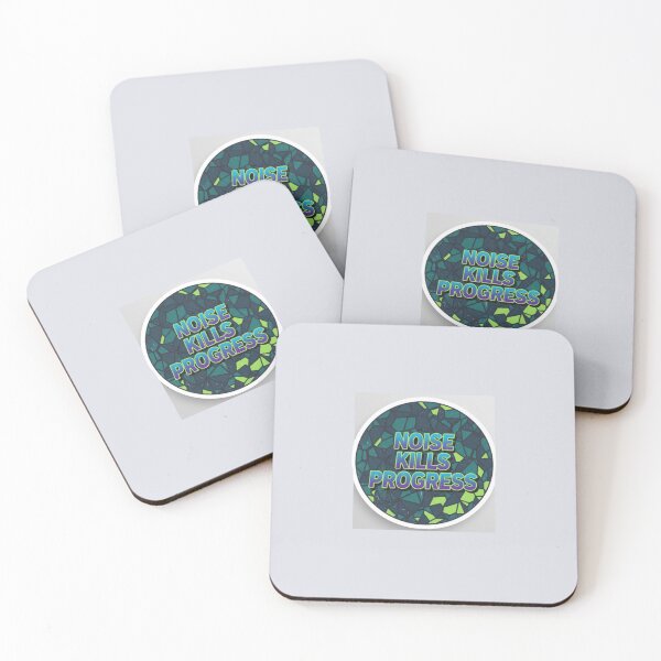 Item preview, Noise Kills Progress Focus Mosaic Sticker designed and sold by Scro-Ciob-Shop.