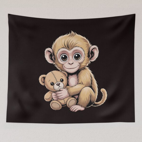 Item preview, Team Punch – Adorable Japan Zoo Baby Monkey Macaque designed and sold by Redgiant87x.