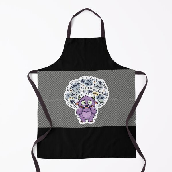 Item preview, Overthinking Purple Monster - Cute Anxiety and Stress Sticker designed and sold by R & K Fashions.
