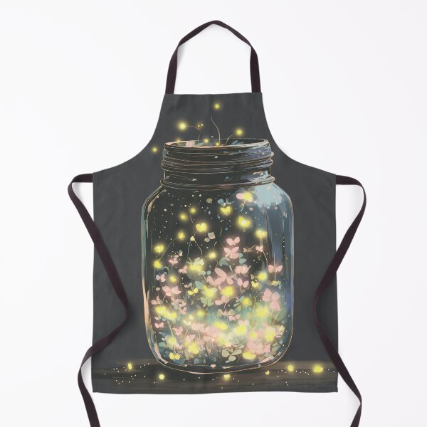 Item preview, Jar of fireflies and flowers designed and sold by MendaciousMina.