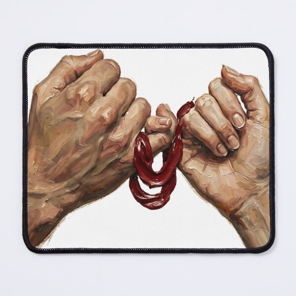 Item preview, Pinky Promise Oil Painting - Raw Pulse Impasto Art designed and sold by Mora Atelier Designs.