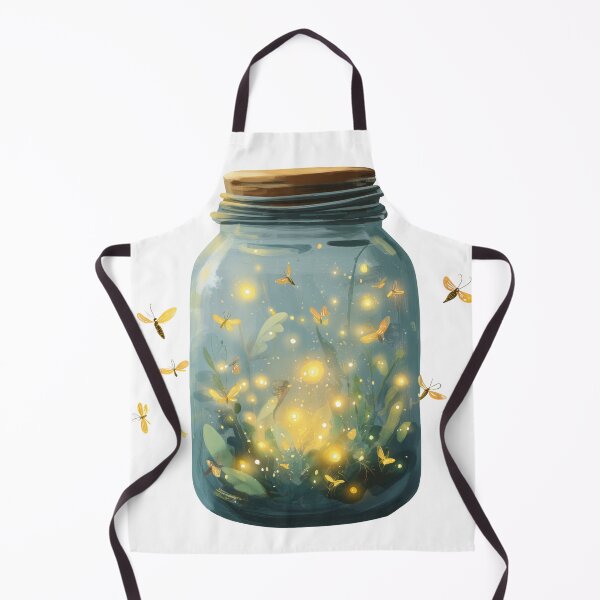 Item preview, Jar of fireflies and flowers designed and sold by MendaciousMina.