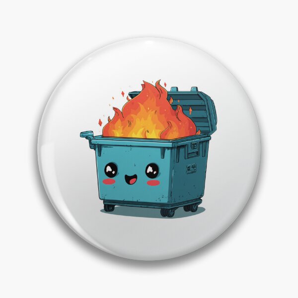 Item preview, Dumpster fire designed and sold by MendaciousMina.