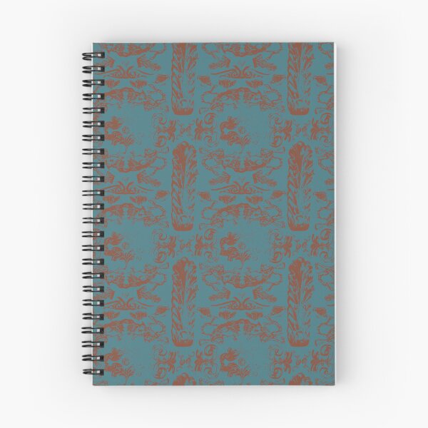 Item preview, Antique Furniture Decorations Linear Rust on Teal designed and sold by Digitalmyth's Designs.