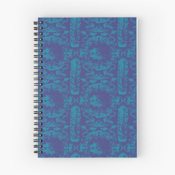 Item preview, Antique Furniture Decorations Linear Teal on Blue designed and sold by Digitalmyth's Designs.