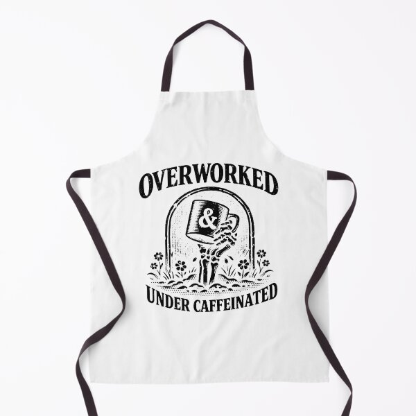 Item preview, Over Worked Under Caffeinated, Funny Coffee Lover designed and sold by Vonravenn.