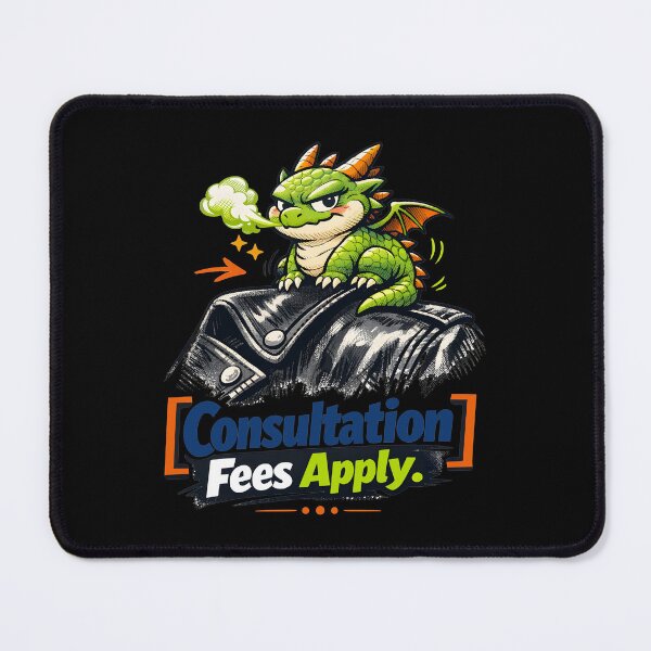 Item preview, Gyoza the Shoulder Dragon Consultation Fees Apply Cute Sarcastic Tiny Dragon in Leather Jacket Art by Vivaan Studio designed and sold by Vivaan Studio.