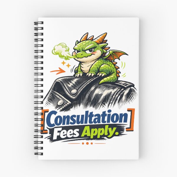 Item preview, Gyoza the Shoulder Dragon Consultation Fees Apply Cute Sarcastic Tiny Dragon in Leather Jacket Art by Vivaan Studio designed and sold by Vivaan Studio.