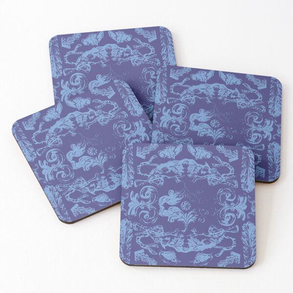 Item preview, Antique Furniture Decorations Linear Blue designed and sold by Digitalmyth's Designs.
