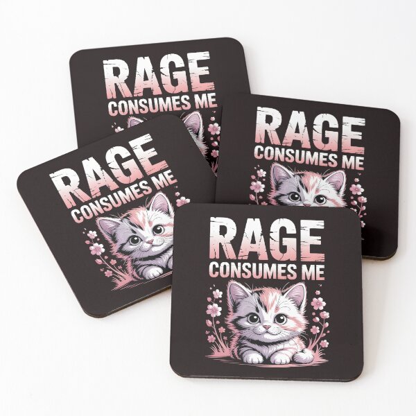 Item preview, Cute Cat Rage Consumes Me – Adorable Introvert Funny Cat Meme Design designed and sold by Redgiant87x.