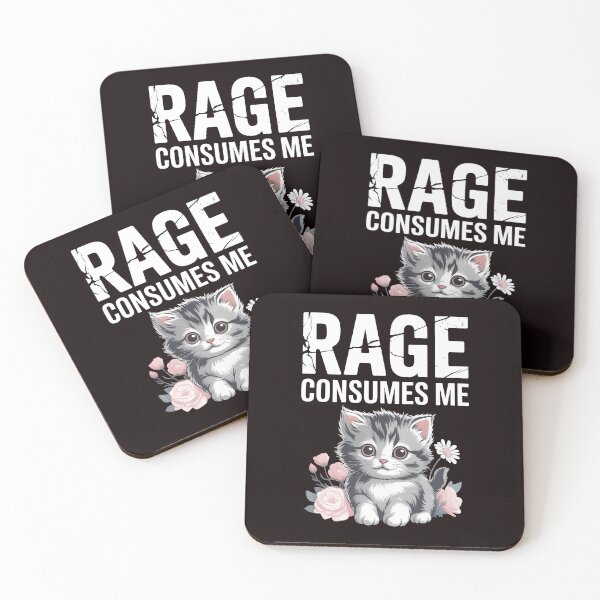Item preview, Cute Cat Rage Consumes Me – Cat Lover Humor With Adorable Rage Vibes designed and sold by Redgiant87x.