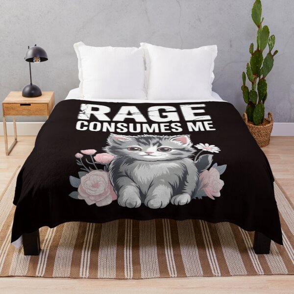 Item preview, Cute Cat Rage Consumes Me – Cat Lover Humor With Adorable Rage Vibes designed and sold by Redgiant87x.