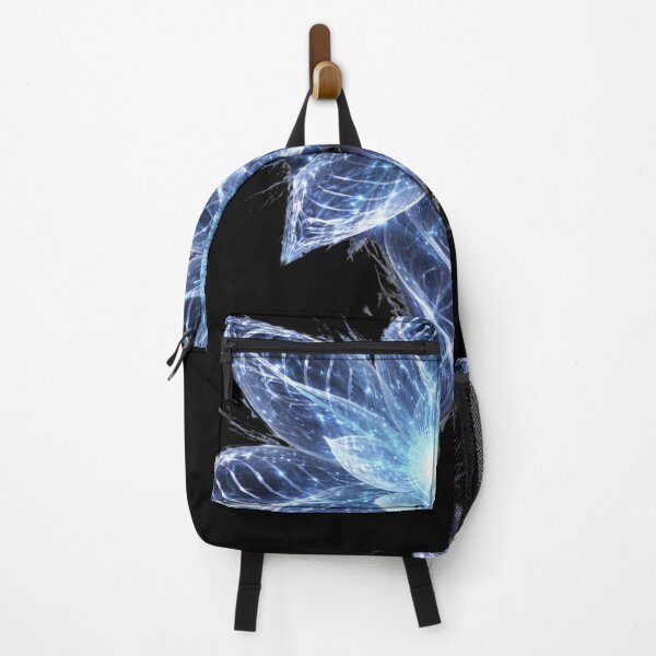 Item preview, Cryo Helix Ion Bloom – Ice-blue energy flower with helix structure (Sci-Fi Floral Art) designed and sold by slinsish.