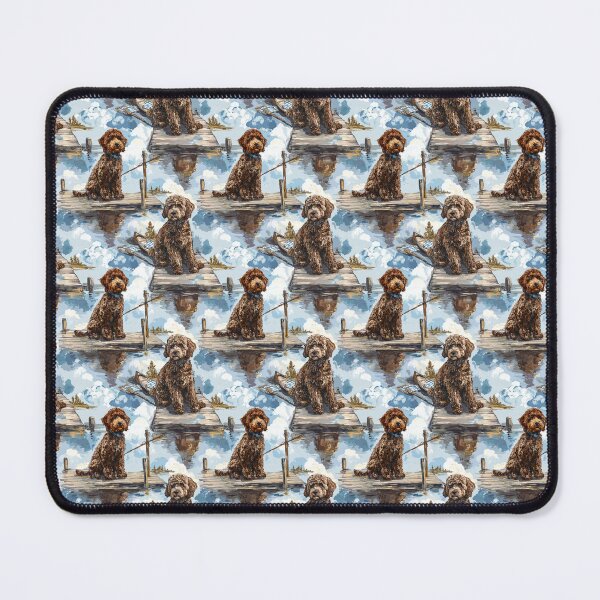 Item preview, Fishermen Toile de Jouy - Labradoodle designed and sold by AstrologyOven.