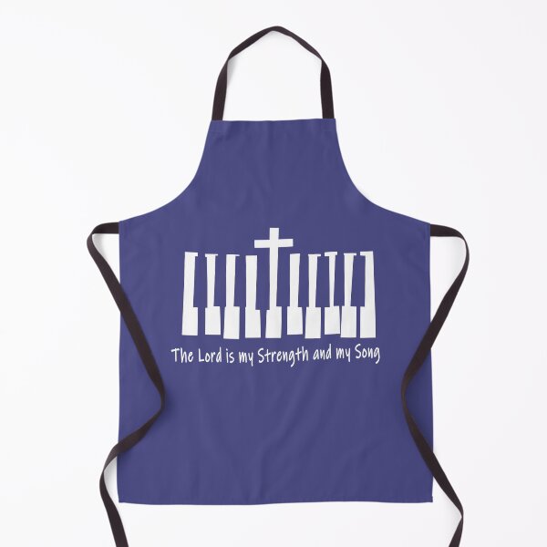 Item preview, The Lord Is My Strength and My Song Bible Verse Psalm 118:14 Christian Piano Cross Design designed and sold by ZechJohnRB.