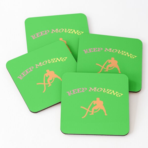 Item preview, KEEP MOVING Battle Rope Silhouette – Fitness Motivation designed and sold by StorySeller85.