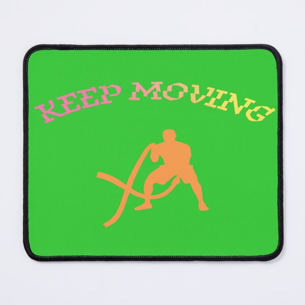 Item preview, KEEP MOVING Battle Rope Silhouette – Fitness Motivation designed and sold by StorySeller85.