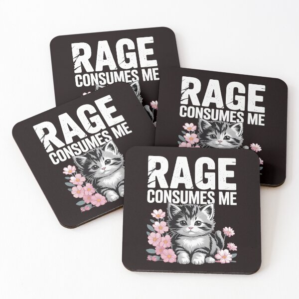 Item preview, Cute Cat Rage Consumes Me – Sarcastic Adorable Cat Lover Humor designed and sold by Redgiant87x.
