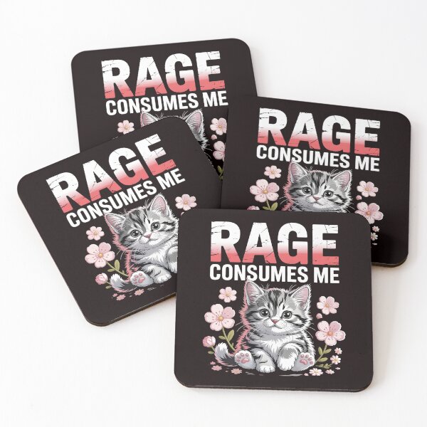 Item preview, Cute Cat Rage Consumes Me – Adorable Cat Meme For Cat Lover Introverts designed and sold by Redgiant87x.