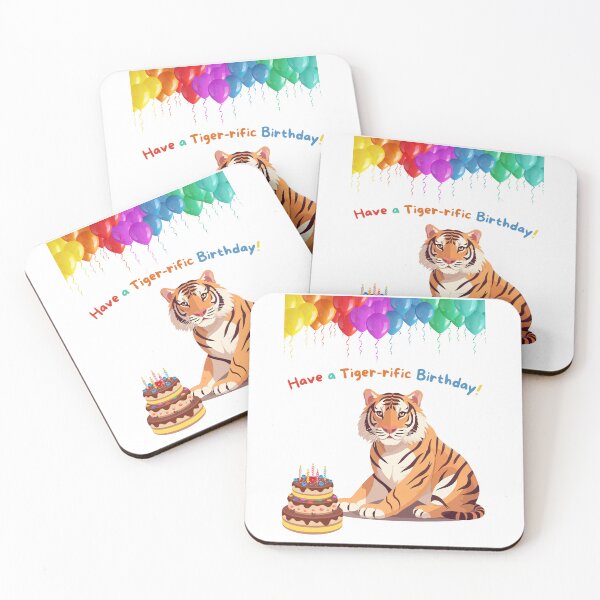 Item preview, Have a Tiger-rific Birthday! designed and sold by MYCatStuff.
