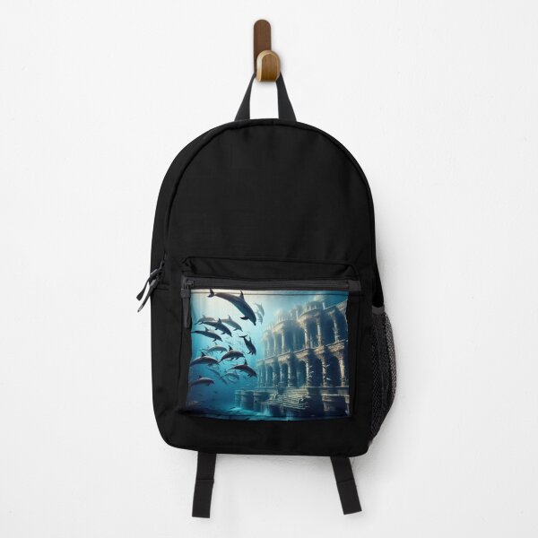 Item preview, Atlantis Dolphins – Mystical Underwater Palace designed and sold by Dogandesighn.