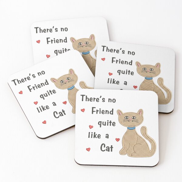 Item preview, There's No Friend Quite Like A Cat - Cute Vintage Embroidery Style designed and sold by AMICO77.