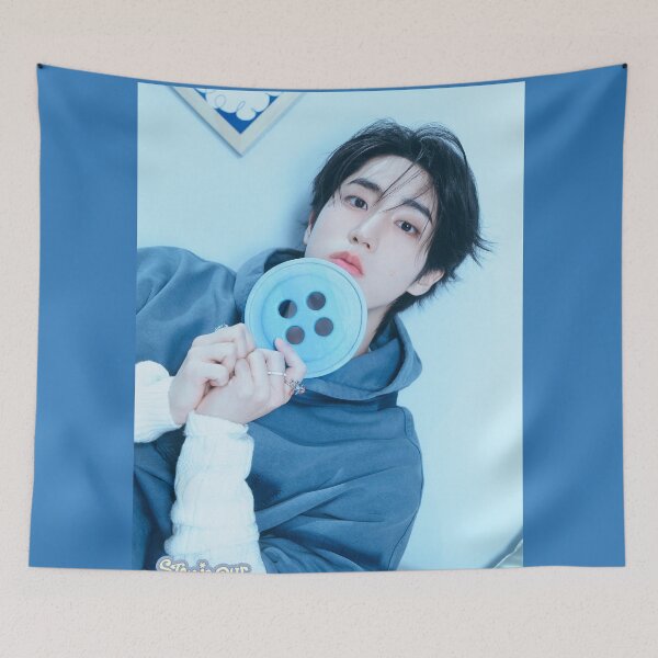 Item preview, Han Jisung quokka Stray Kids Stay in our little house skz skzoo lee know changbin bang chan hyunjin felix seungmin IN kpop 5 star dominate world tour poster designed and sold by Kpop-Noona.