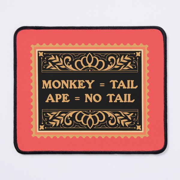 Item preview, Primatology - Monkey Tail Ape No Tail - Primatologist designed and sold by The Sticker Bureau.